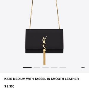 YSL - Kate medium size with gold tassel chain